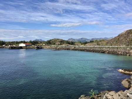 Blue waters of Henningsvær, Lofoten Islands