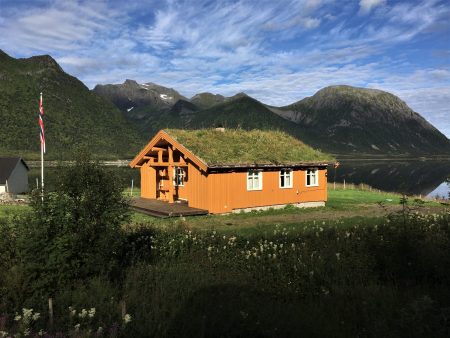 Drive through the Lofoten Islands: a Lofoten village house