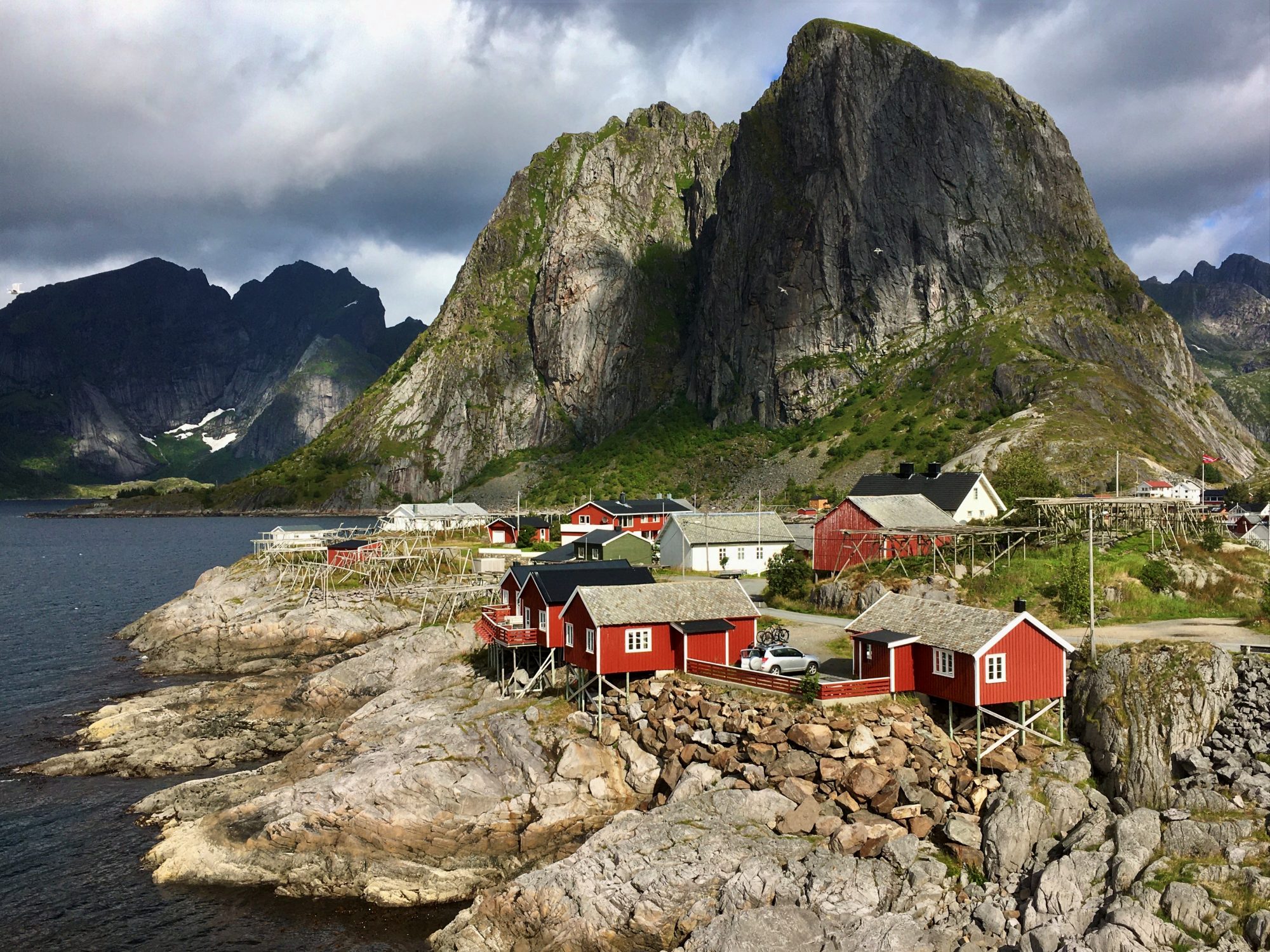 Hamnøy, a fishing village in Norway's far north Hamnøy, spectacular drive through the Lofoten islands