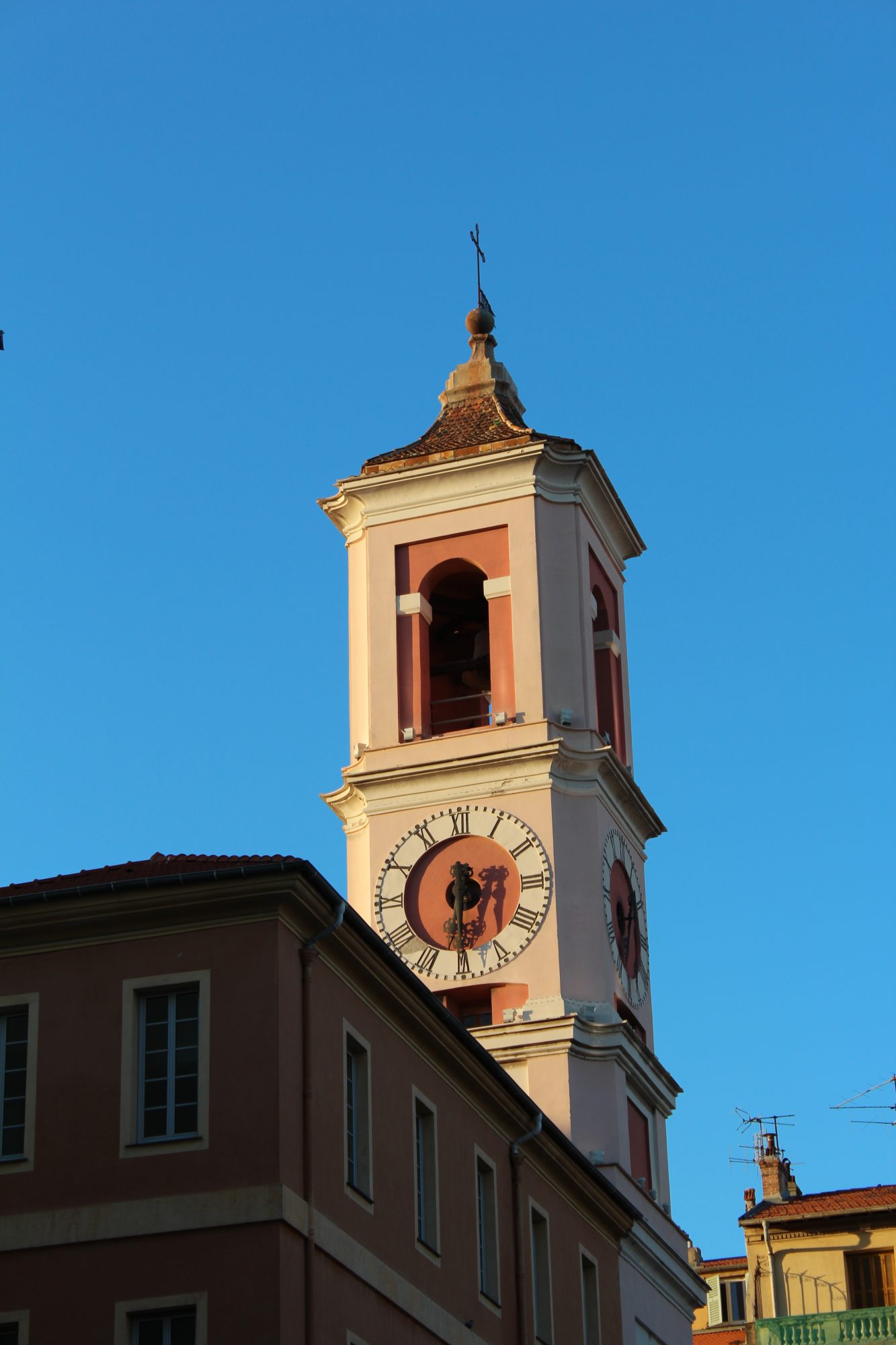 Church tower, Place du Palaice, Nice Church tower on Place du Palaice, Nice