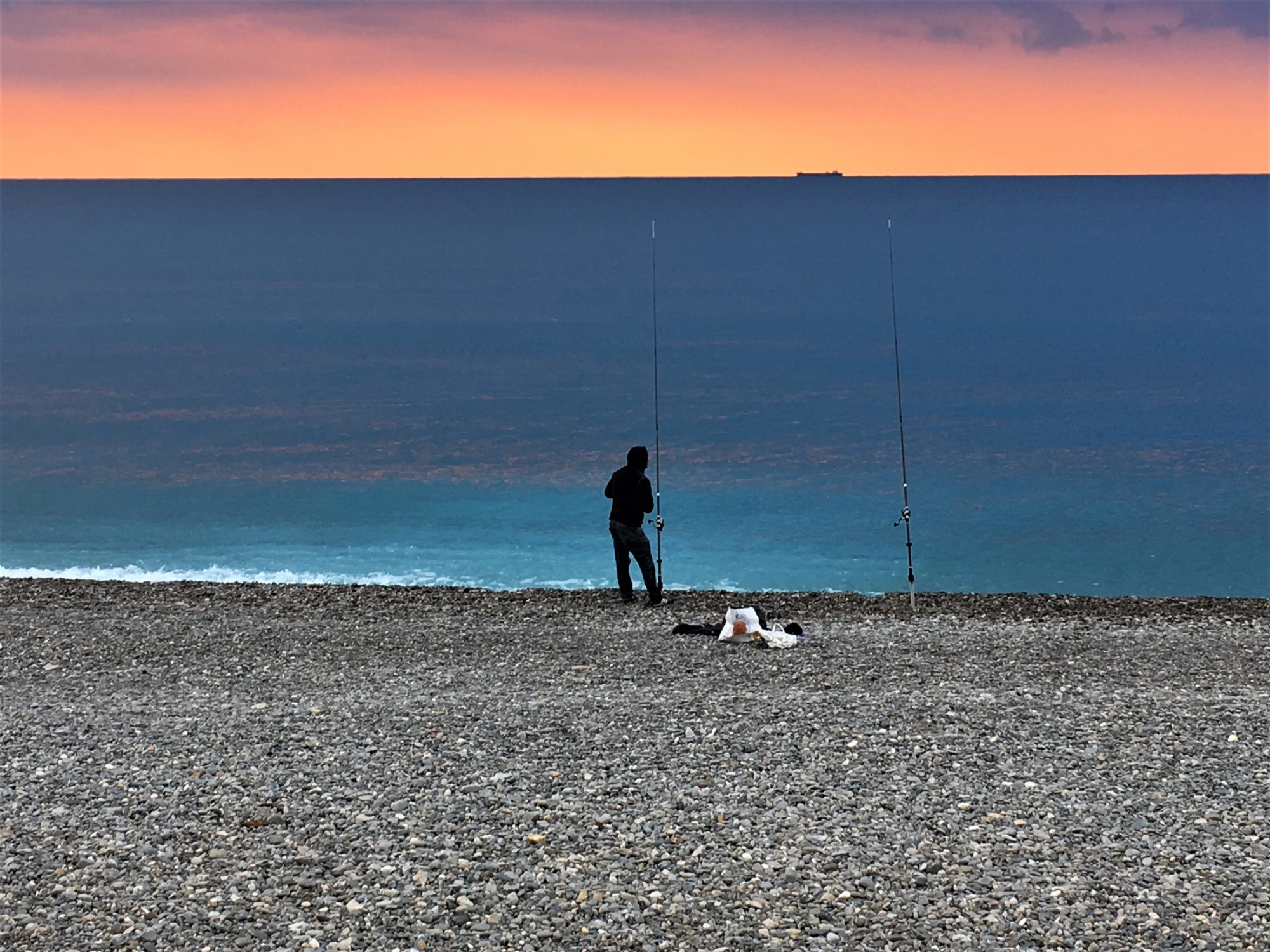 Early morning on Nice Beach Early morning on Nice Beach