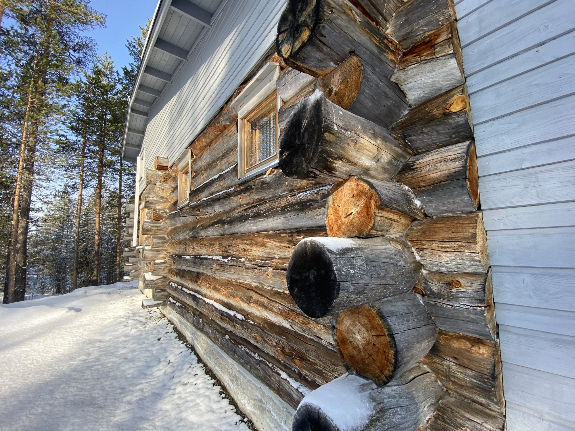 A typical wooden Lapland cottage
