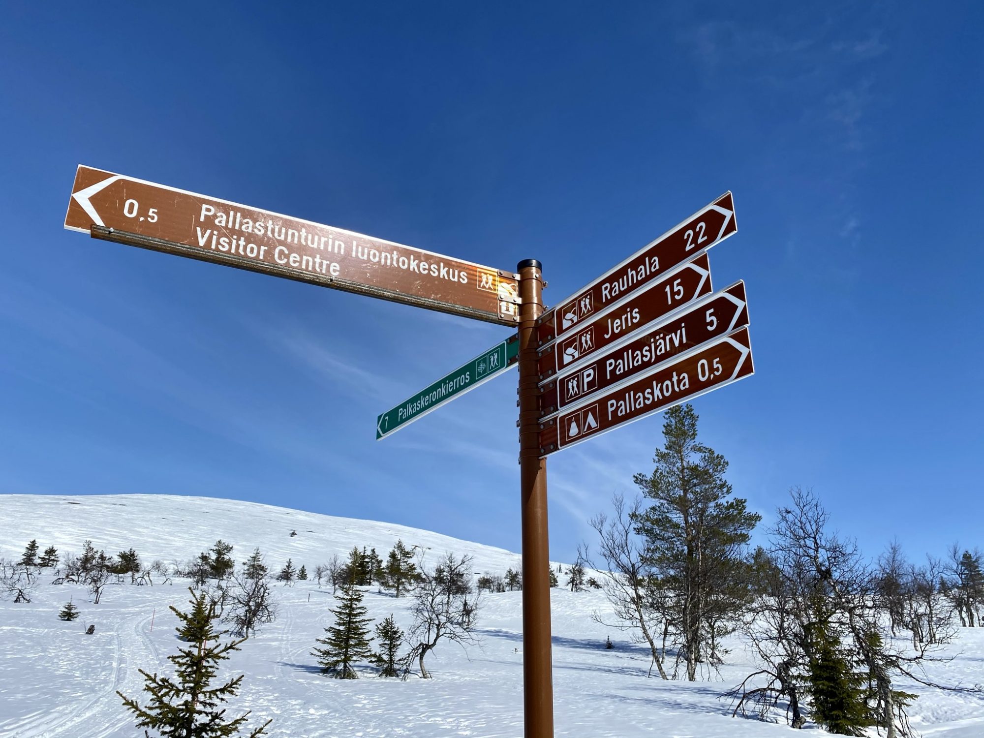 Pallas hiking tracks in Fell Lapland