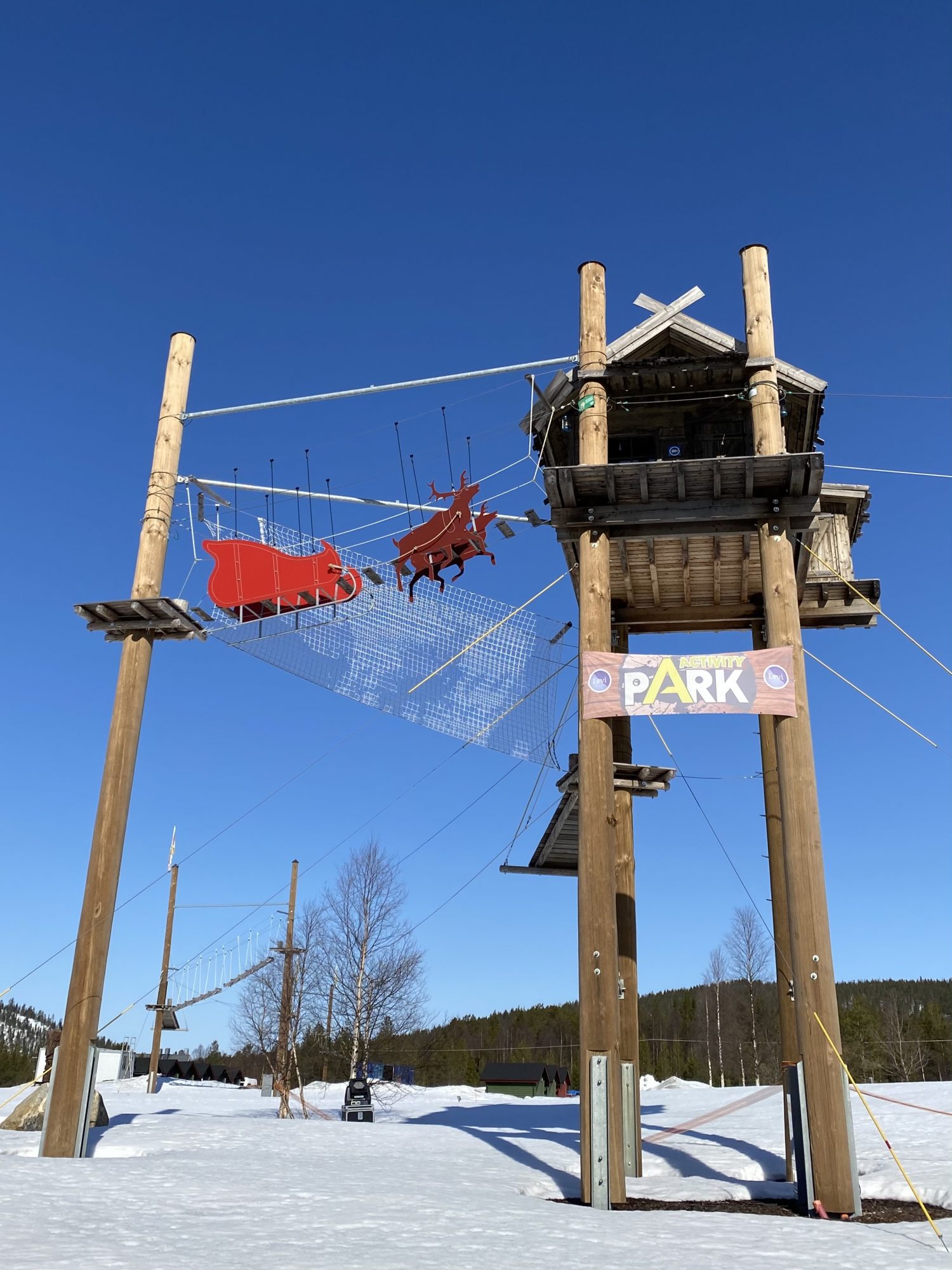 Santa Claus reindeer, Levi ski resort, Lapland