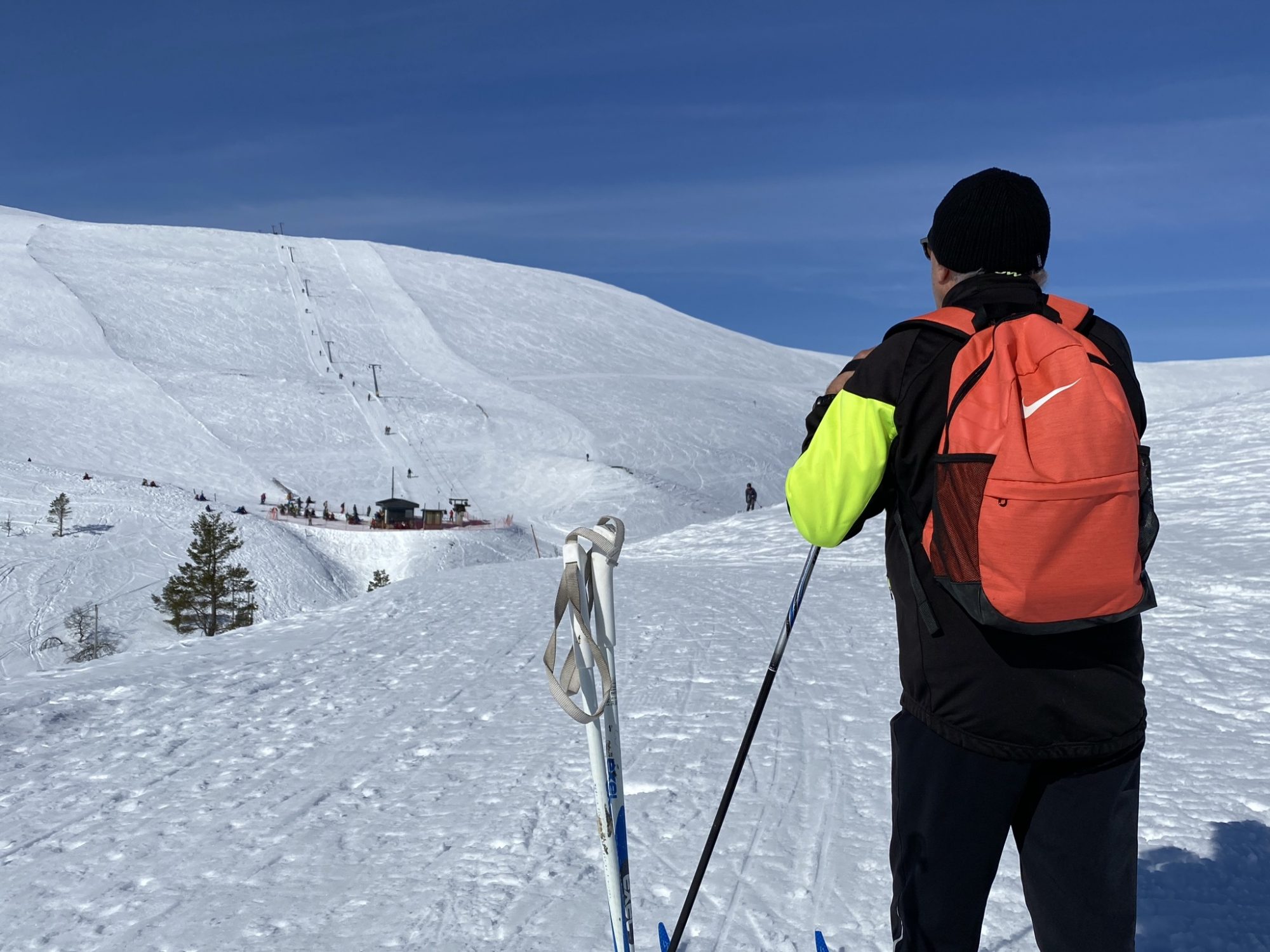 Skiing in the fells, Pallas, Lapland