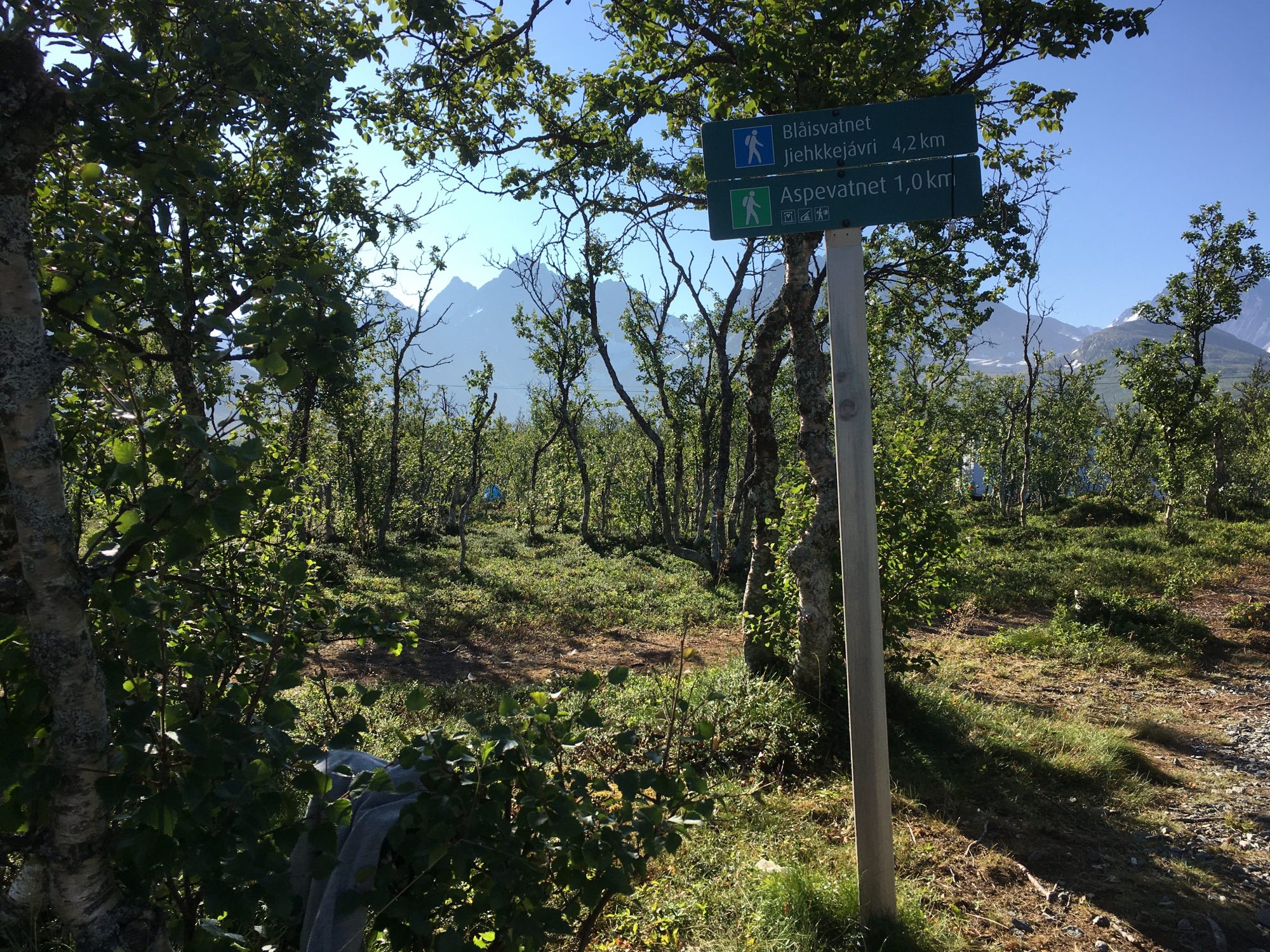 The Blue Lake Campsite Norway by motorhome: the Blue Lake Hike
