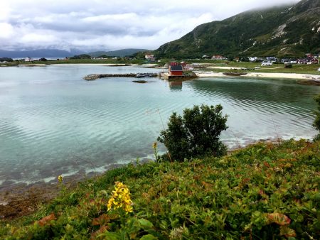 The turquoise Sommarøy sea, Norway