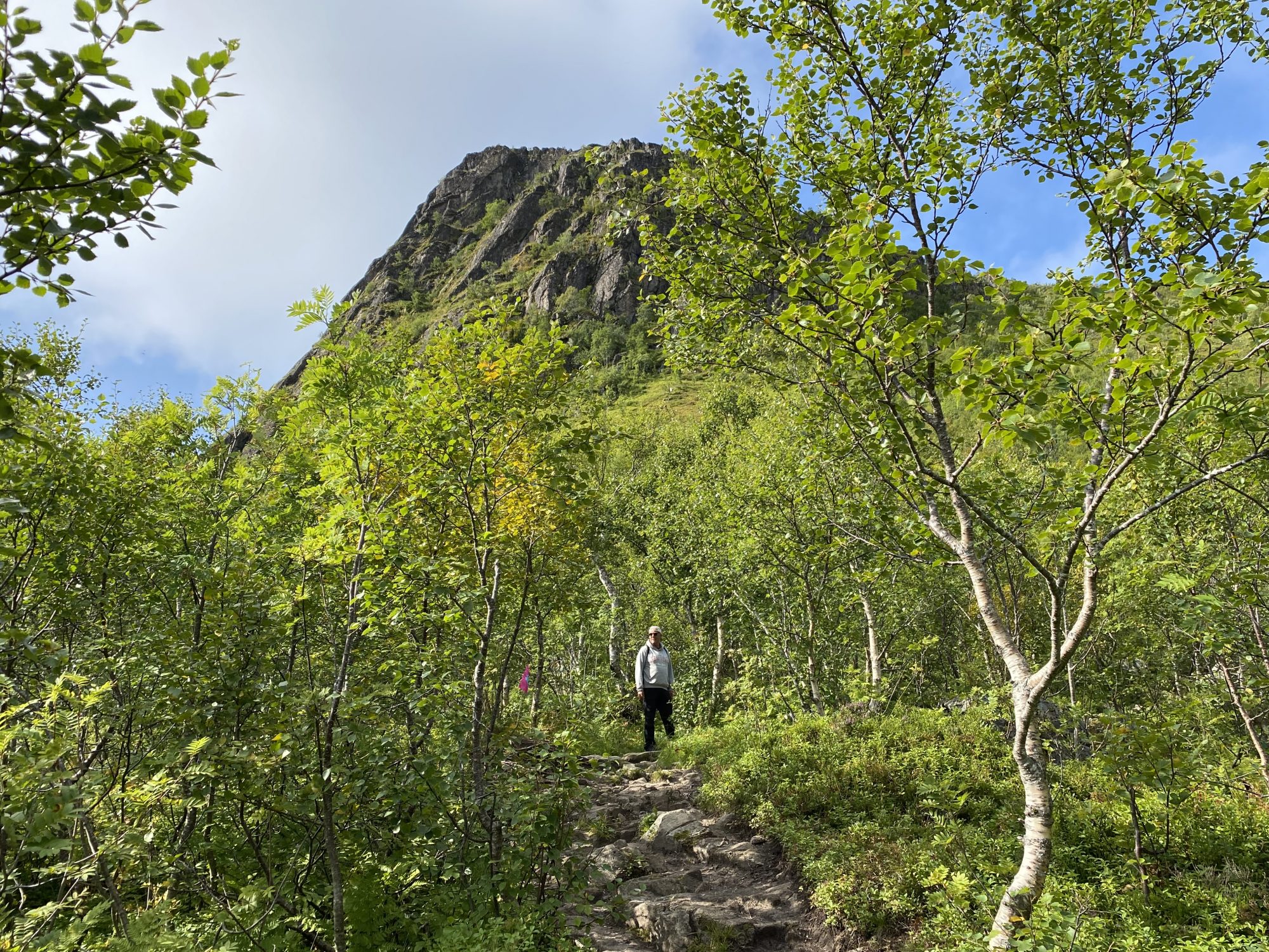 Lofoten hikes: up to Tjeldbergtinden