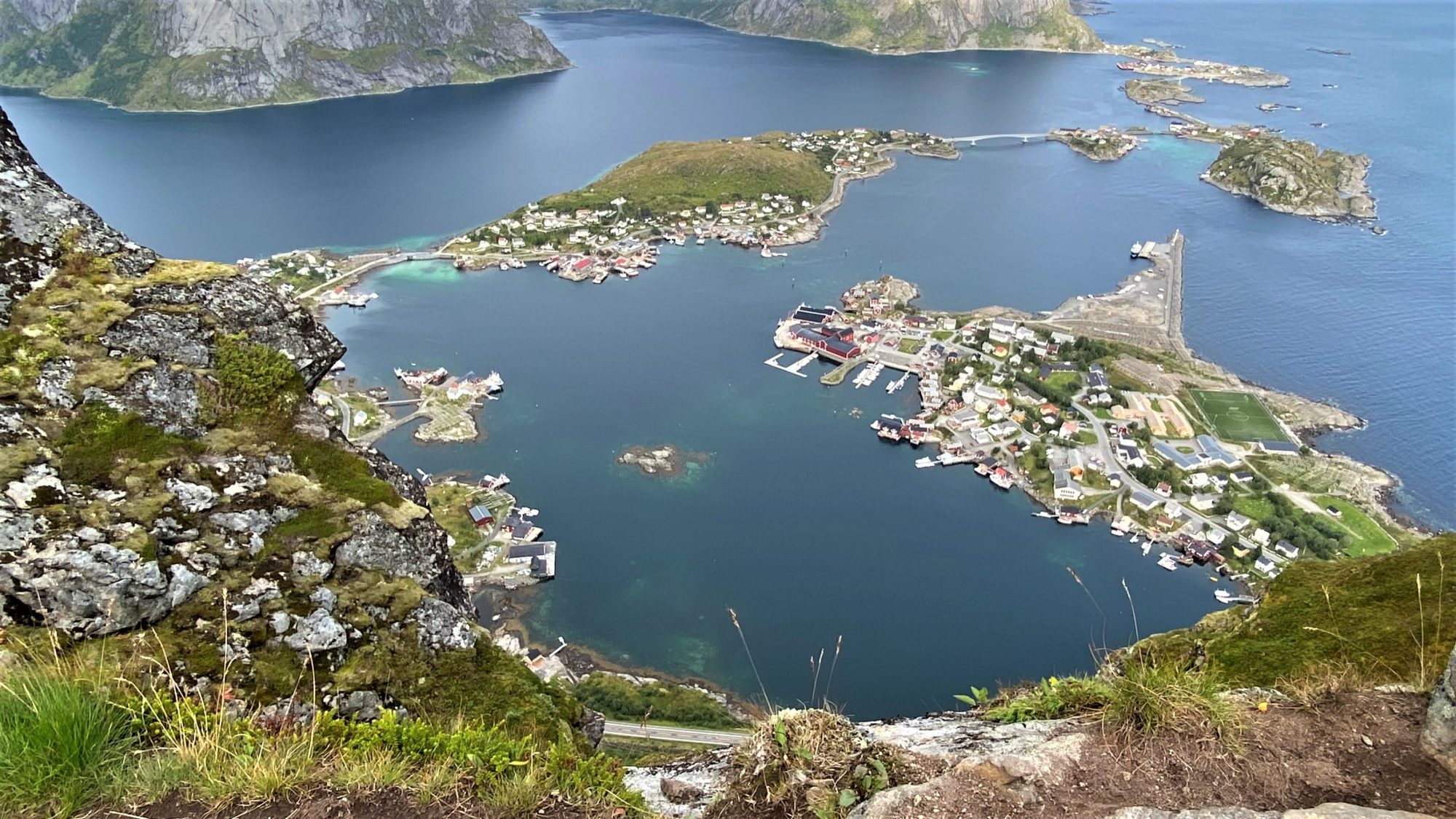Reinebringen panorama towards Reine