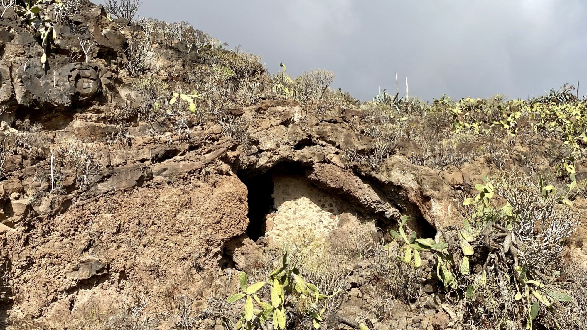 An ancient cave, Gran Canaria east coast drive An ancient cave, Gran Canaria east coast drive