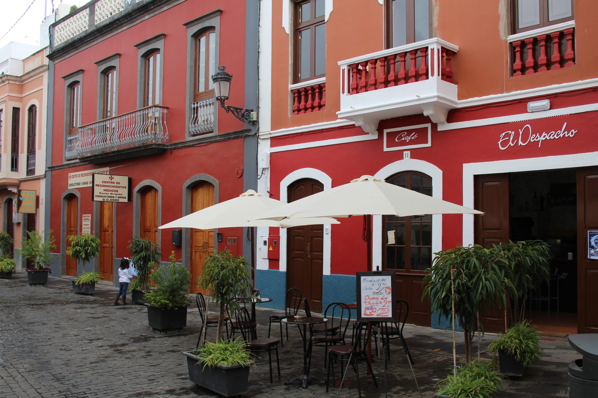 The colourful town of Santa Brigida in the Las Palmas Mountains The colourful town of Santa Brigida in the Las Palmas Mountains