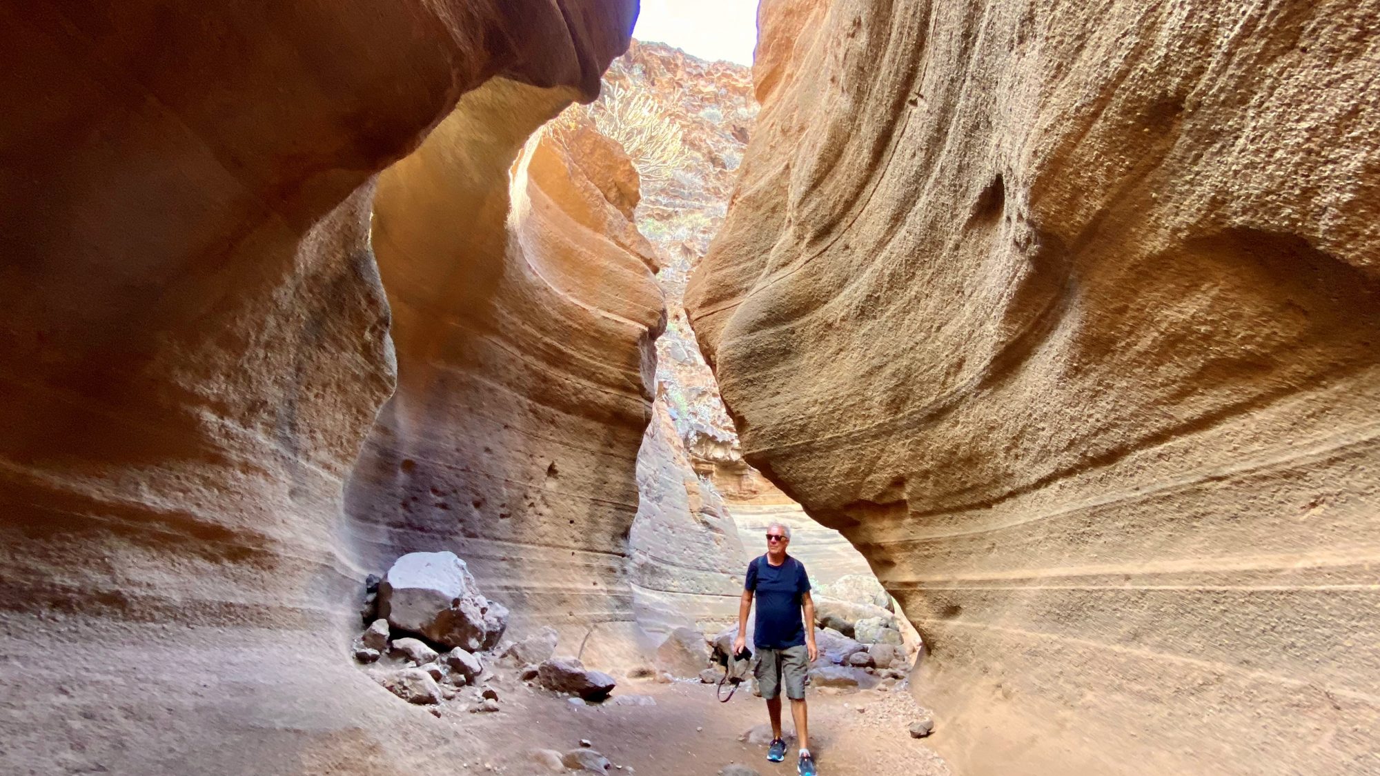 A hidden hidden canyon: Barranco de las Vacas Walking in Barranco de las Vacas, Gran Canaria