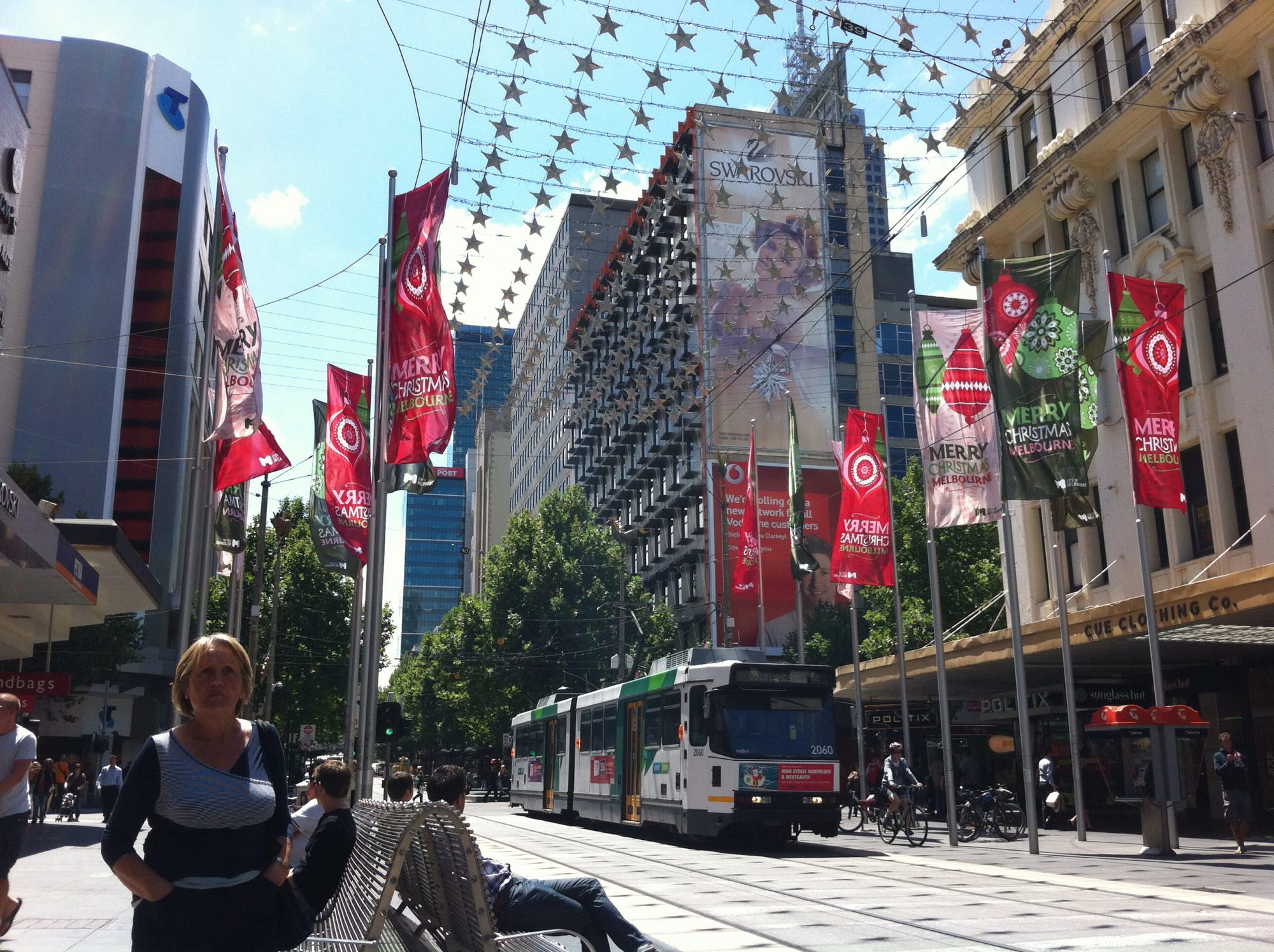 Melbourne sights: The main shopping street
