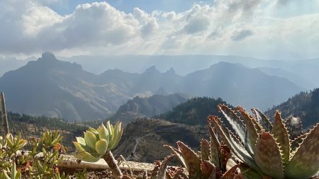 View from Artenara cave house village, Gran Canaria