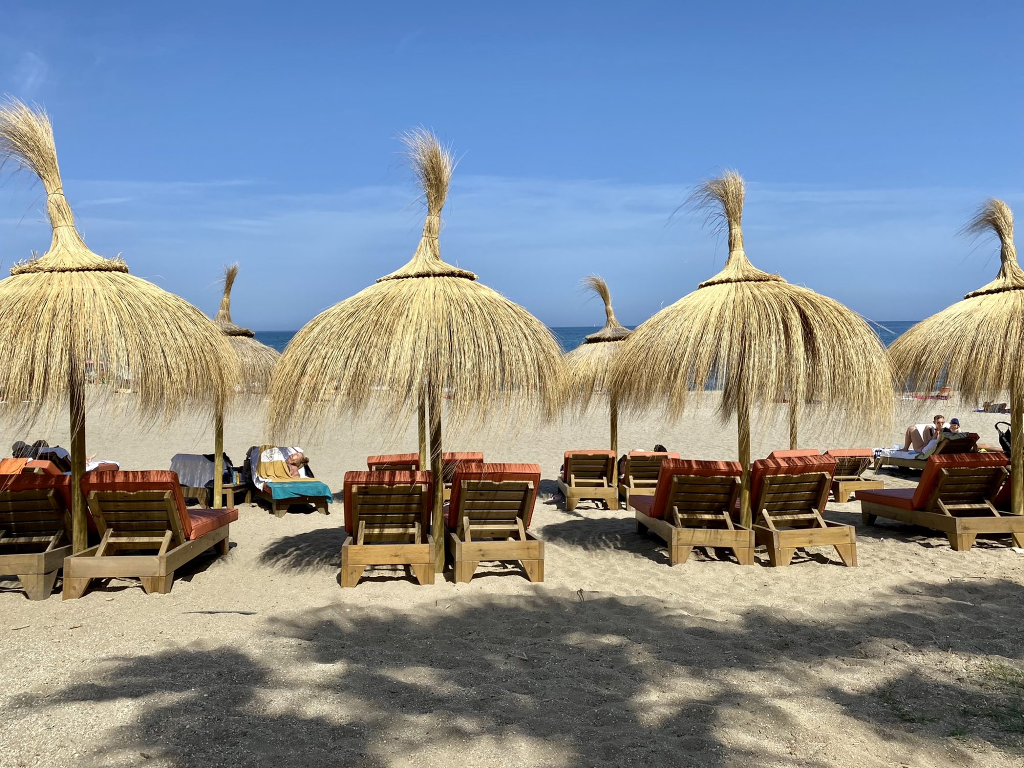 A beach in Mijas, one of the best Costa del Sol beaches A beach in Mijas, one of the best Costa del Sol beaches