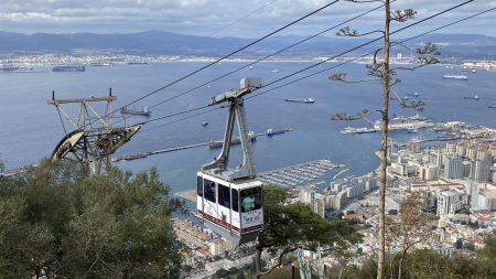 Cable car to the Rock of Gibraltar