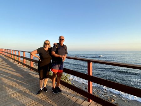 Sunset beach walk on the Costa del Sol
