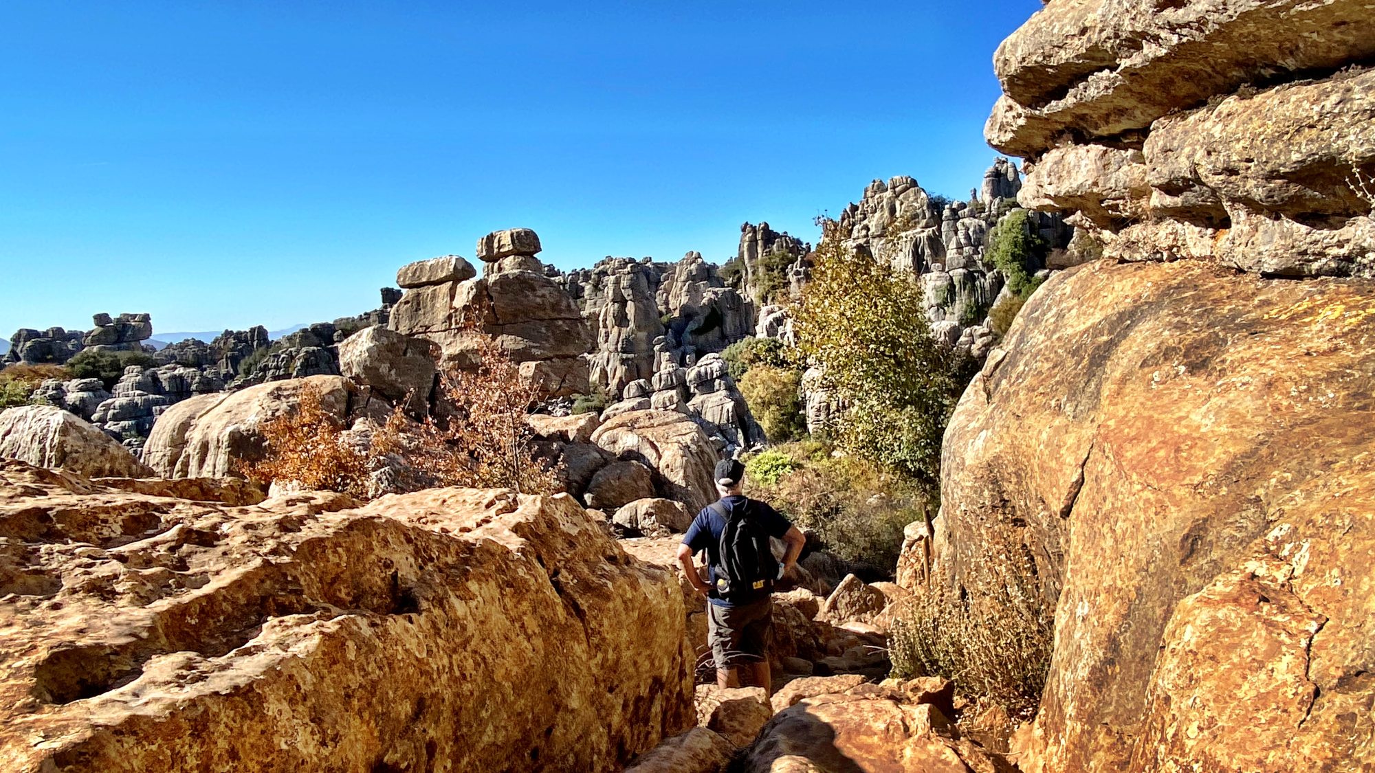 Hiking in Torcal de Antequera, Andalucia Hiking in Torcal de Antequera, Andalucia