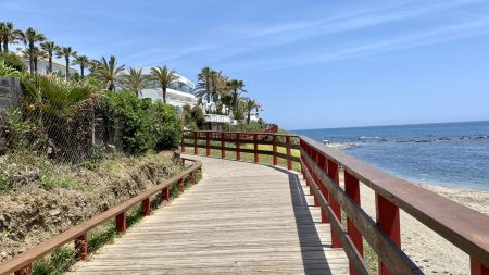 Senda Litoral Mijas, walkway along Costa del Sol shoreline