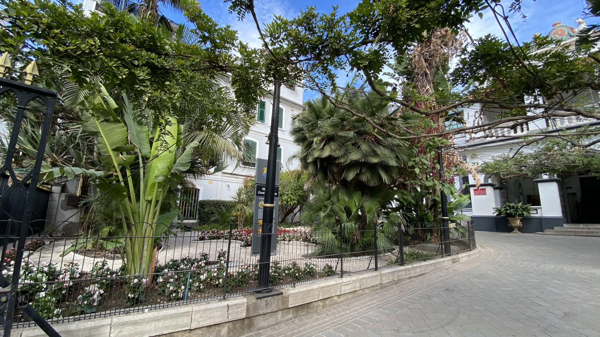 Street view of Gibraltar, a colony of Great Britain Street view of Gibraltar, a part of Great Britain