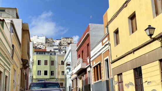 In the streets of Las Palmas old town In the streets of Las Palmas old town